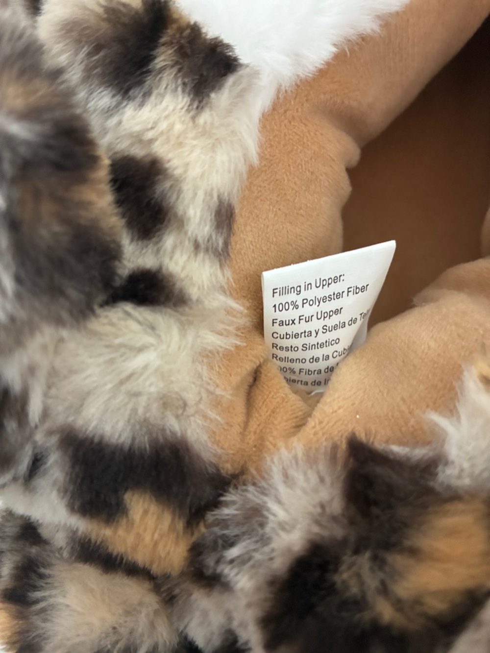 Feetmoji Cheetah Slippers Size 7-8 NWT - Picture 8 of 10